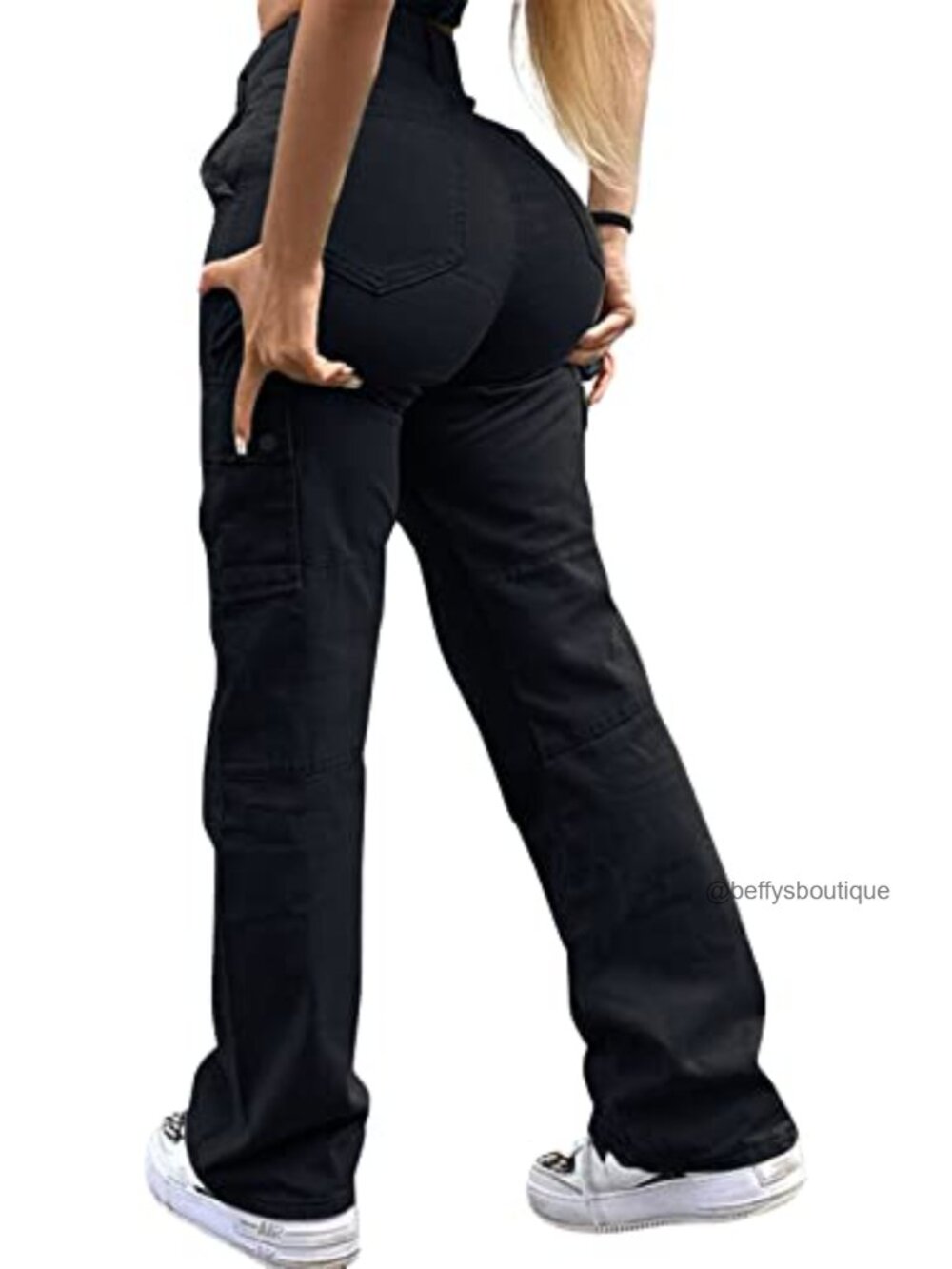 Women's Cargo Jeans Pants
